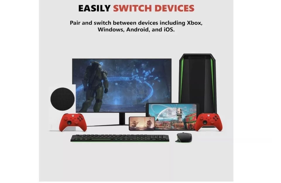 Microsoft Wireless Controller - PULSE RED - photo 5