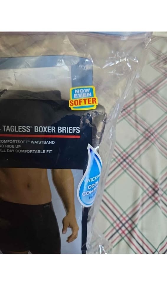 Hanes Boxer Briefs Mens Size L 36-38 4 Pack - photo 2
