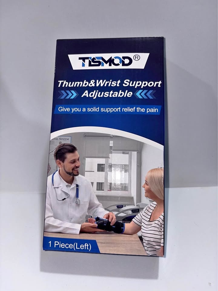 Adjustable wrist and thumb support (left)