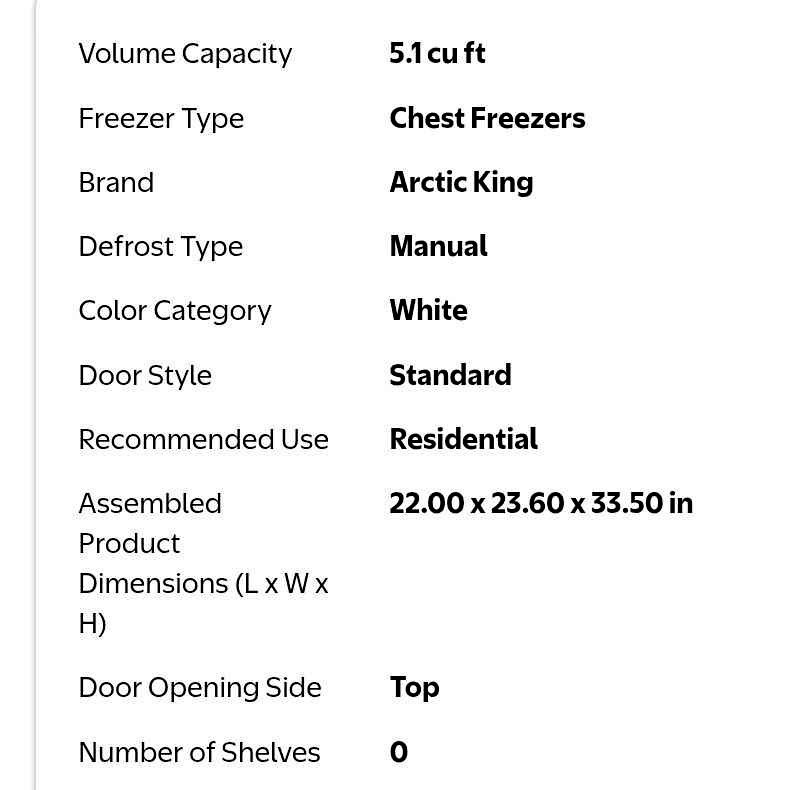 Arctic King Mini Freezer