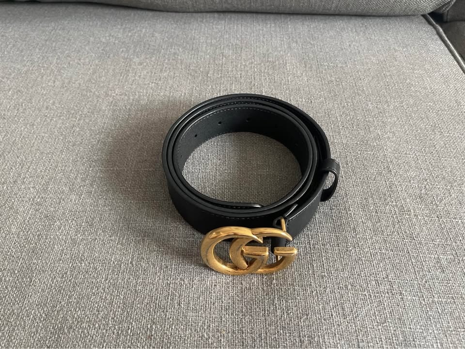 Gucci black leather belt - photo 4