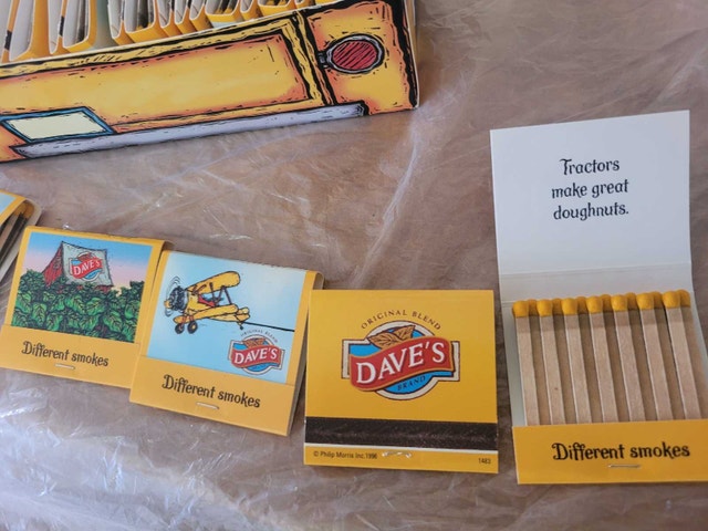 DAVE'S Brand original 50 Match Book Eddy Match Philip Morris Inc - photo 2