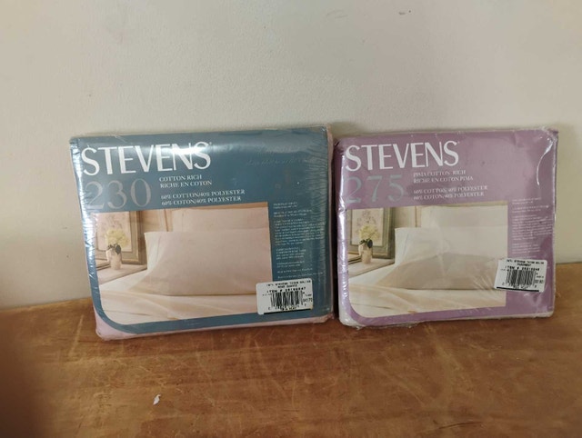 2 x New Stevens One Double Flat Bed Sheet 81" x 96" - photo 3