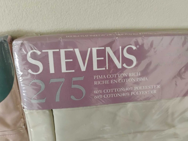 2 x New Stevens One Double Flat Bed Sheet 81" x 96" - photo 4