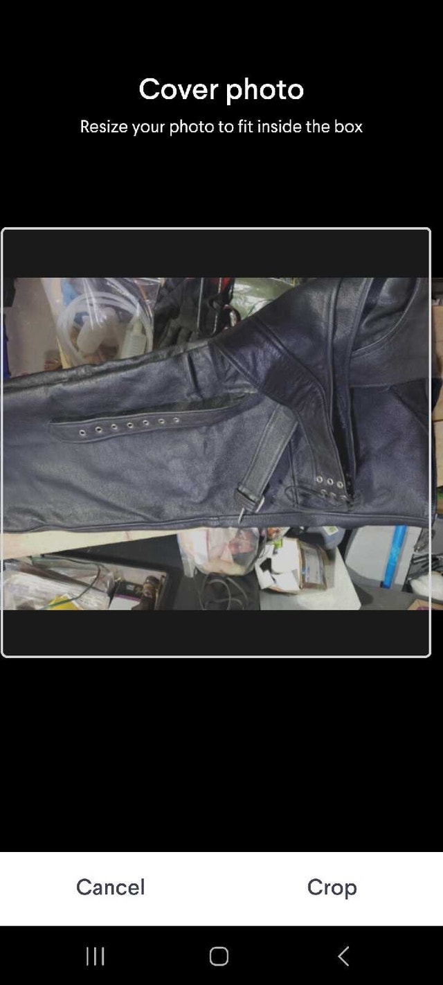 New black leather motorcycle chaps 7 X Large - photo 2