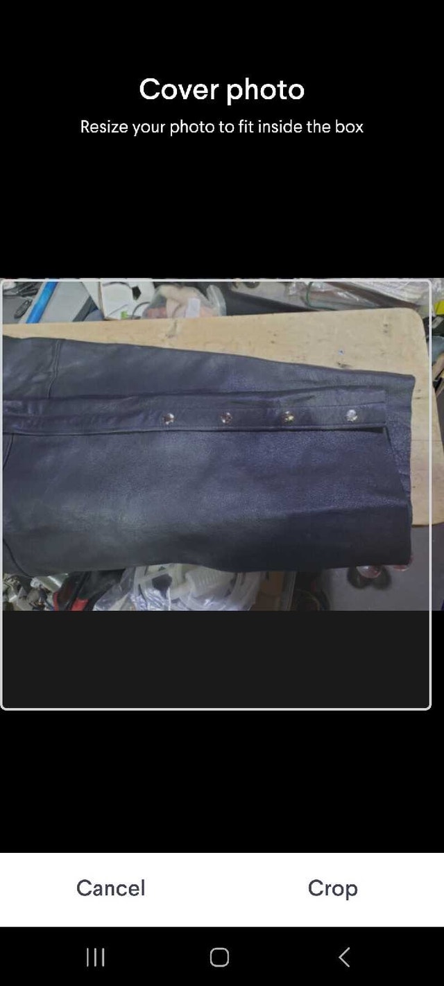 New black leather motorcycle chaps 7 X Large - photo 4