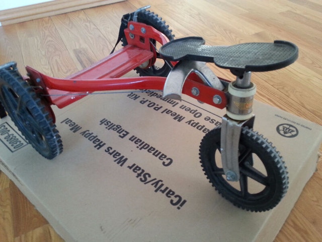 Rare Vintage Child Hand Pulley Tricycle - photo 4