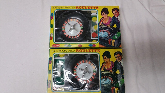2 Vintage Battery Operated Roulette