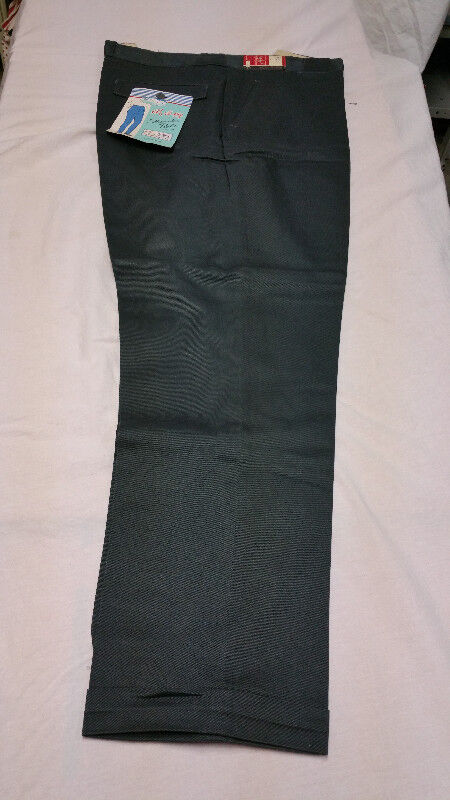 6 vintage man green work Pants 100% Cotton 46 48 Triomphe - photo 3