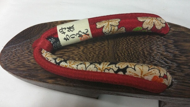 New wooden ASIAN CHINESE JAPANESE WOOD shoes sandals - photo 2