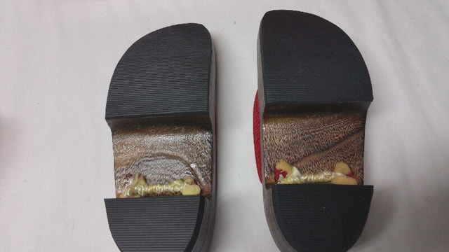 New wooden ASIAN CHINESE JAPANESE WOOD shoes sandals - photo 3