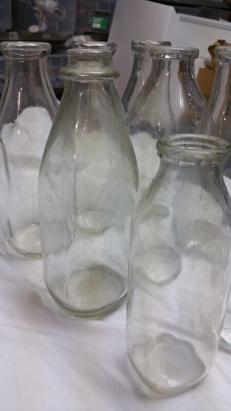 10 VINTAGE MIX GLASS MILK BOTTLE - photo 3