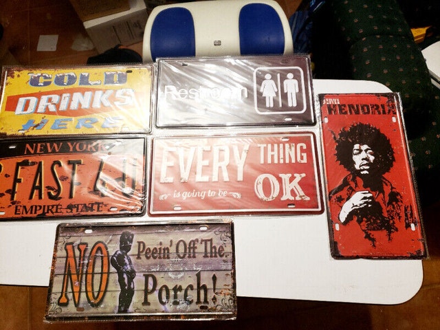 11 X Hendrix Cold Drink New York Tin Licence Plate