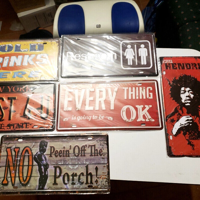11 X Hendrix Cold Drink New York Tin Licence Plate - photo 2