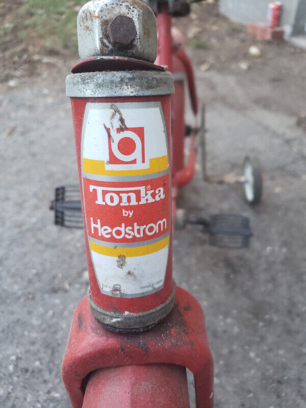 Red Vintage Tonka Hedstrom Child Bicycle training wheel - photo 3