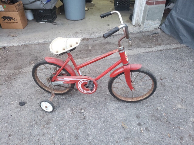Red Vintage Tonka Hedstrom Child Bicycle training wheel - photo 4