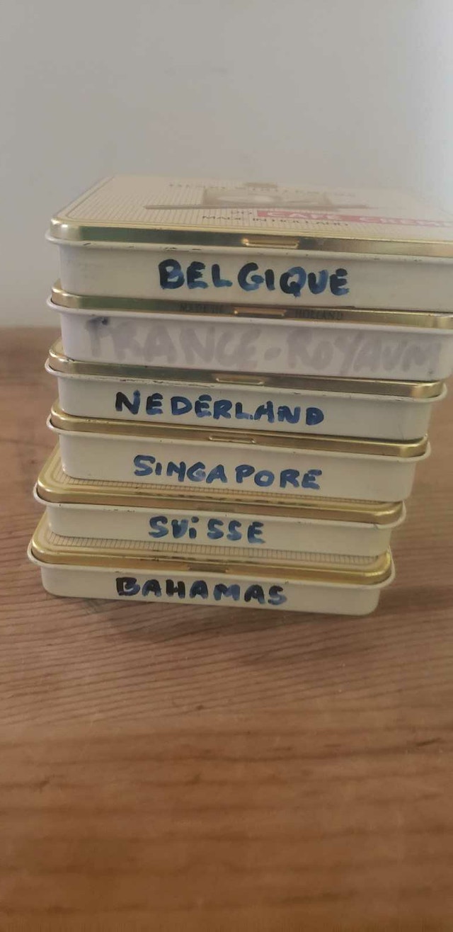 6 Vintage Henri Wintermans Cafe Creme Cigar Tin 3.5"x3" - photo 3