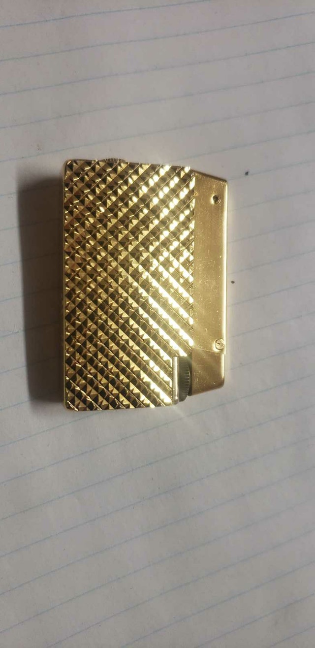 VINTAGE WINDUP CLOCK SHEFFILD BUTANE GOLD LIGHTER - photo 4