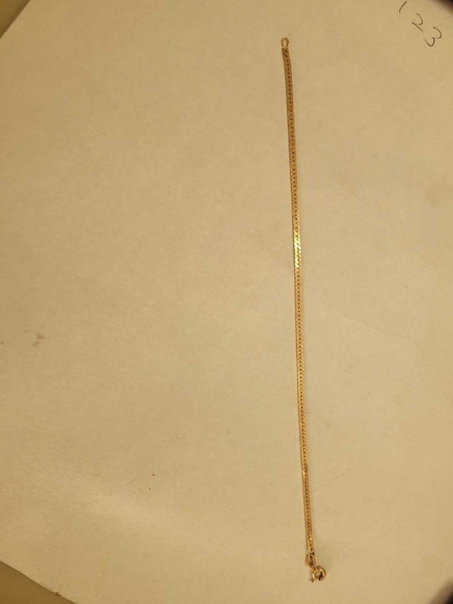 10 kt Yellow Gold Risk Bracelet 7"