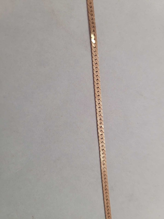 10 kt Yellow Gold Risk Bracelet 7" - photo 2