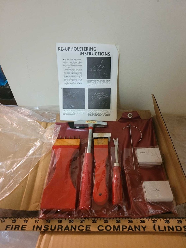 Vintage New set Furniture Re-upholstering Kit