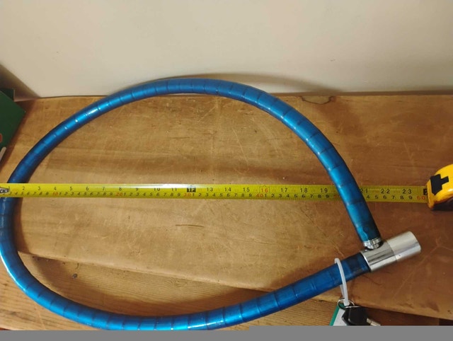 5 feet long motorcycle bike vintage Lock - photo 2