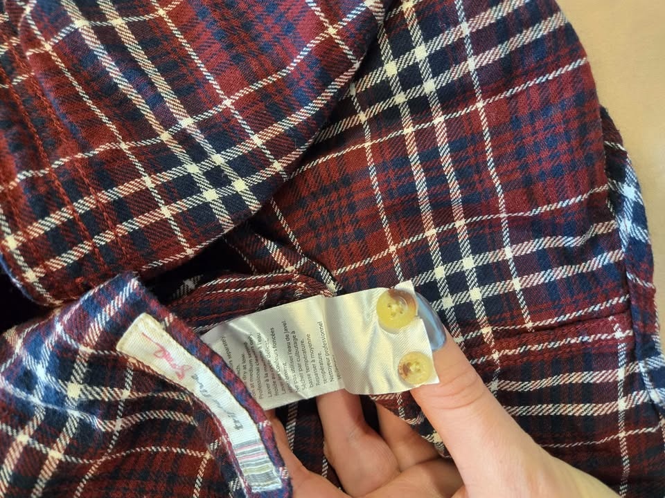 Lot of 2 -Mens XXL 100% Cotton plaid flannel shirts - photo 3