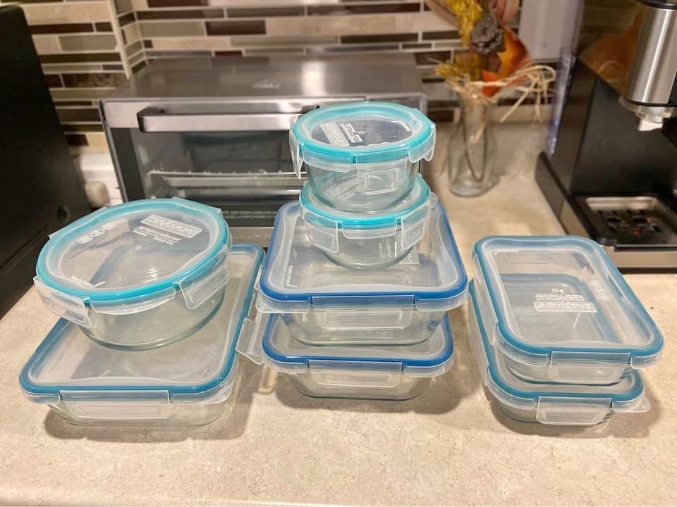 Pyrex Glass Food Storage Containers with Lids – Meal Prep Set