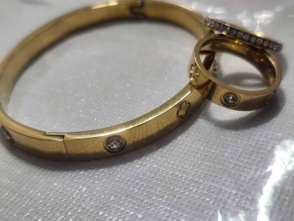 ✨ Gold-Tone Bracelet & Ring Set – Elegant & Stylish ✨ - photo 5