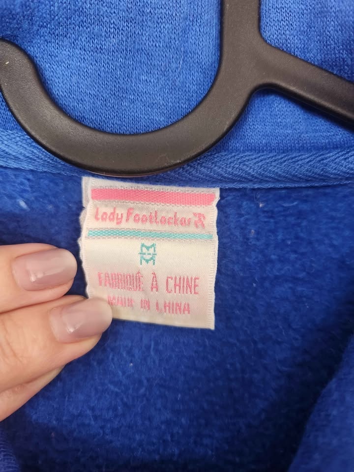 Vintage Floral Blue Sweater Zipper - photo 5