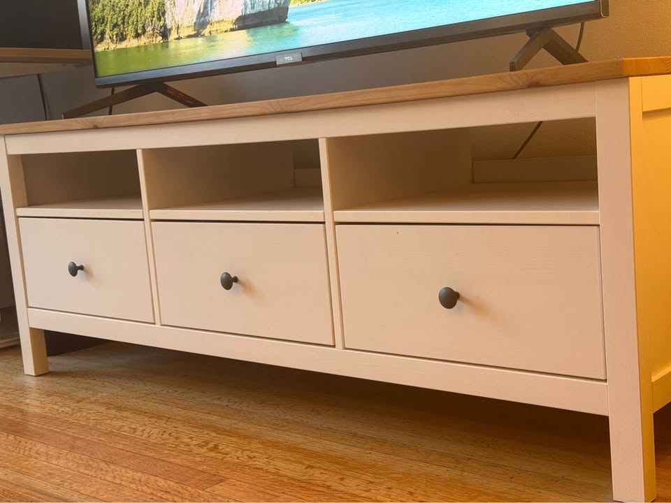 IKEA Hemnes TV Bench White/Light Brown - photo 3