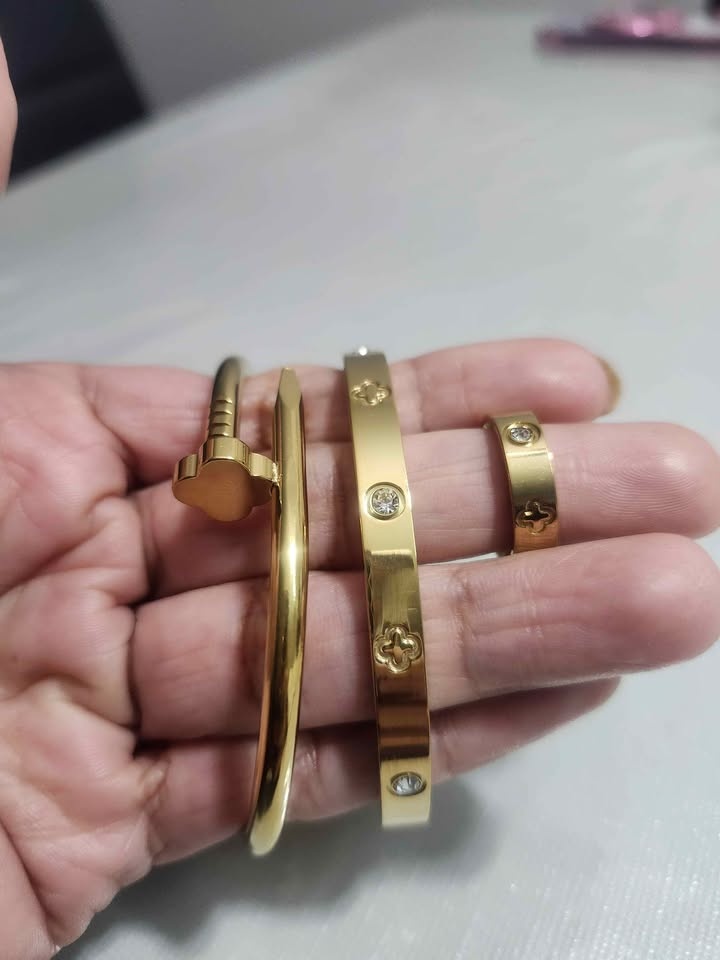 ✨ Gold-Tone Bracelet & Ring Set – Elegant & Stylish ✨ - photo 4