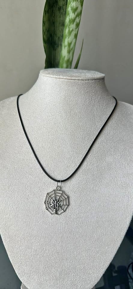 Spiderweb Charm Necklace