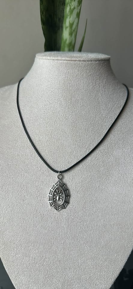 Spiderweb Charm Necklace - photo 2