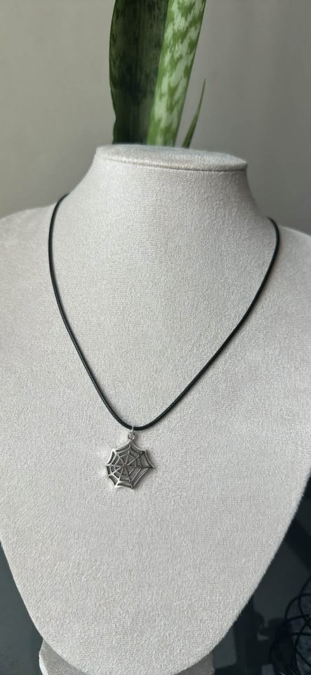 Spiderweb Charm Necklace - photo 3