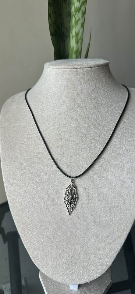 Spiderweb Charm Necklace - photo 4