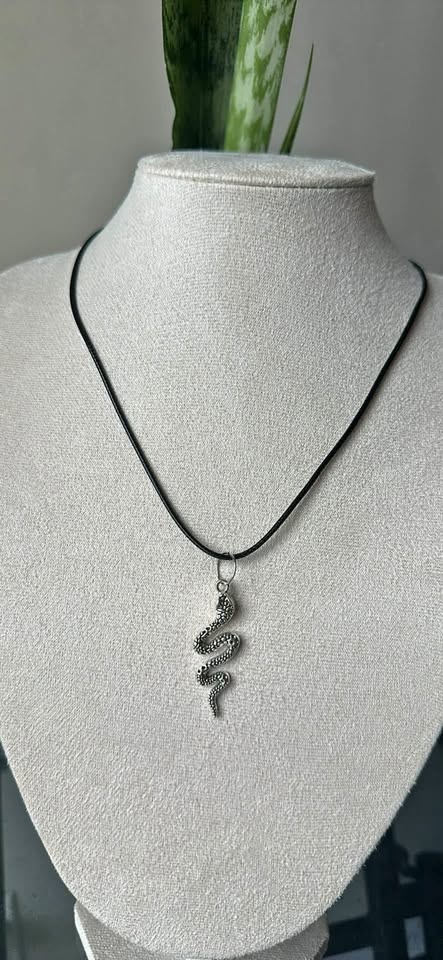 Snake & sword necklace