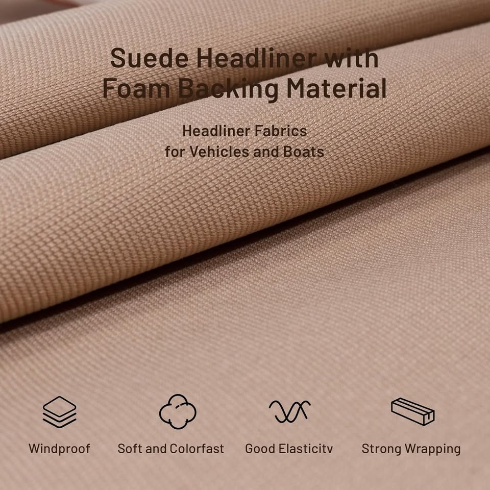 Auto Headliner Fabric 96" L 60" W Mesh Type - photo 4