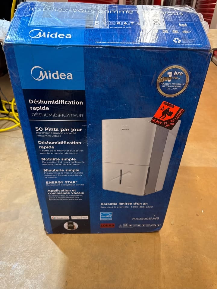 Midea 4,500 Sq. Ft. WiFi Enabled Dehumidifier - photo 2