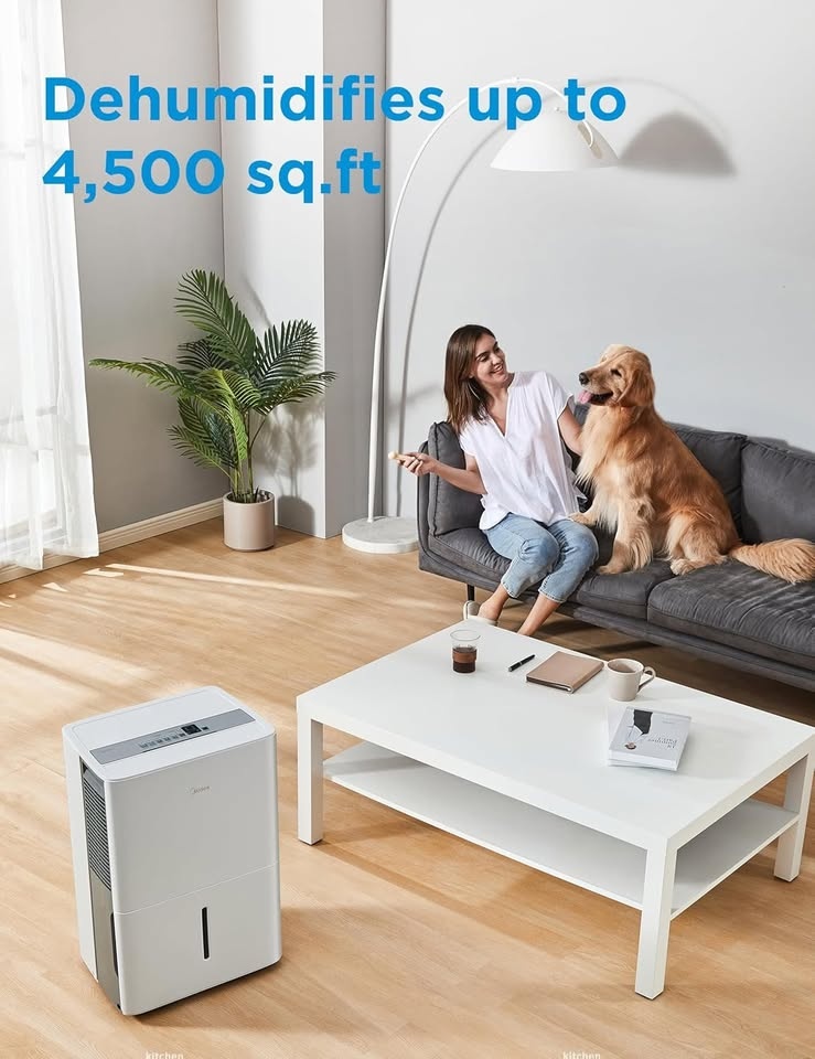 Midea 4,500 Sq. Ft. WiFi Enabled Dehumidifier - photo 3