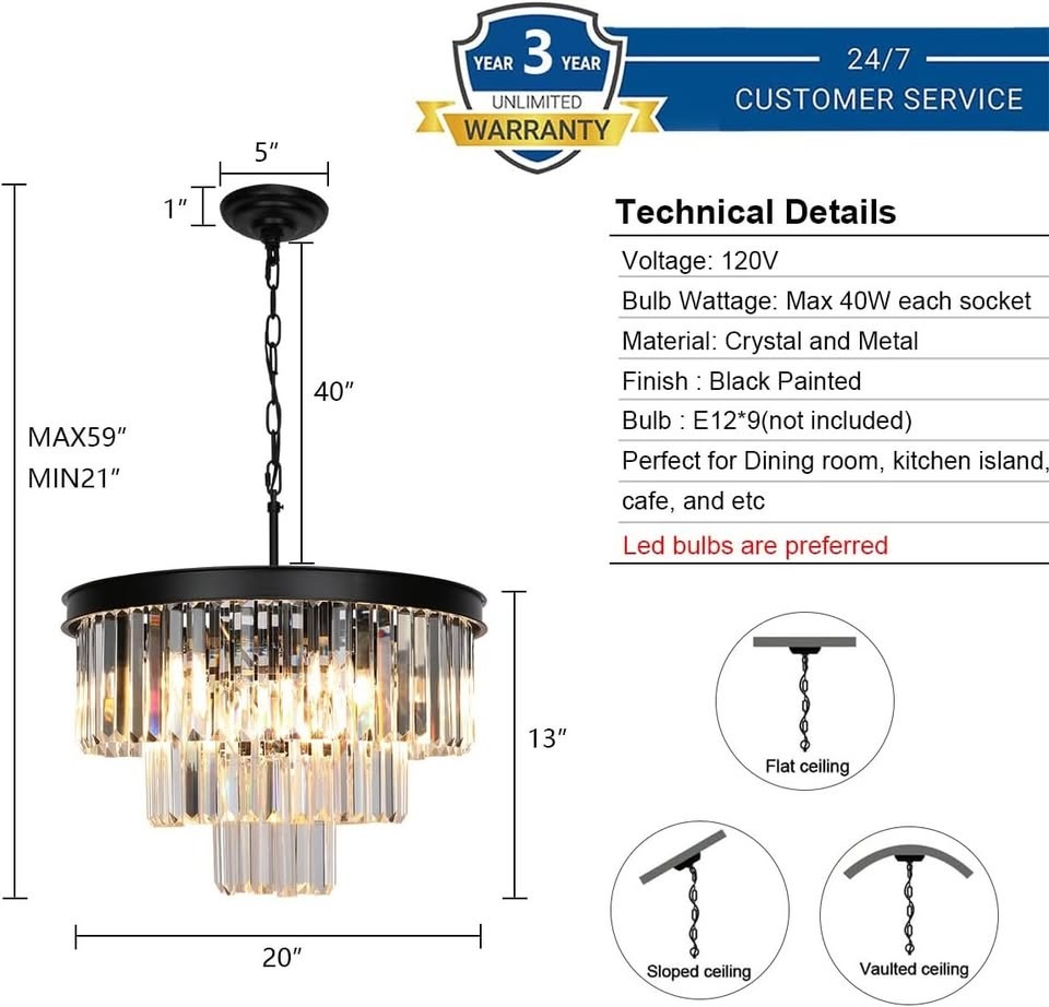 Crystal Chandeliers for Dining Room - photo 3