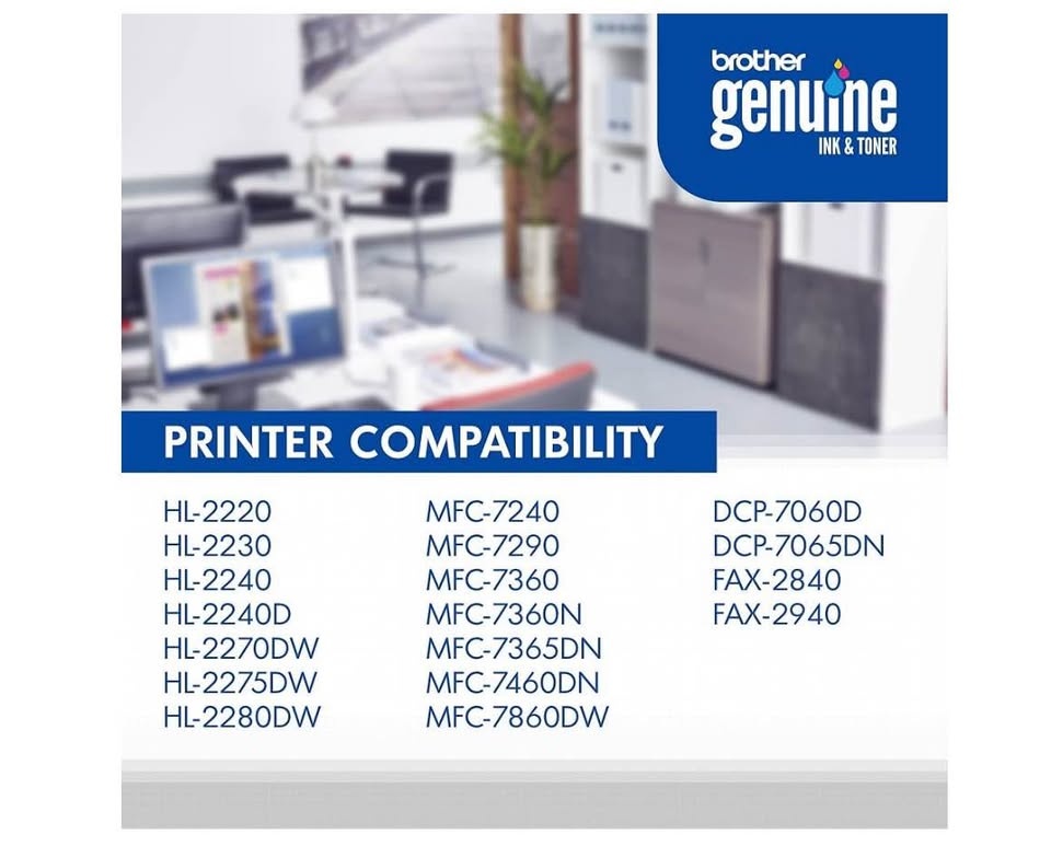 Brother original TN450 High-Yield Black Toner Cartridge - photo 5