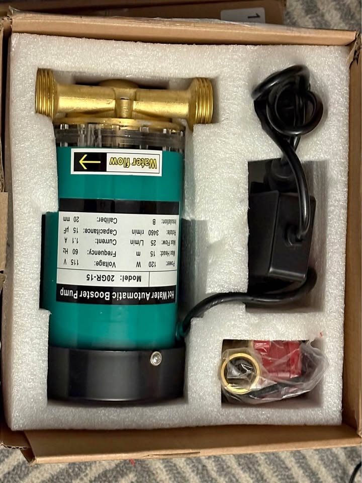 Hot Water Automatic Booster Pump – Model 20GR-15 (115V)