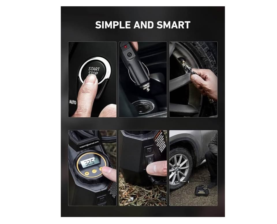 AstroAI Tire Inflator Portable Air Compressor Tire Air Pump - photo 2