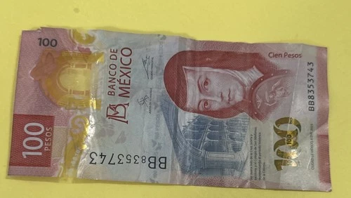 100 Pesos Mexico bill