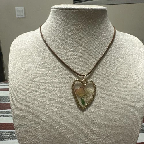 Wildflower Heart Pendant
