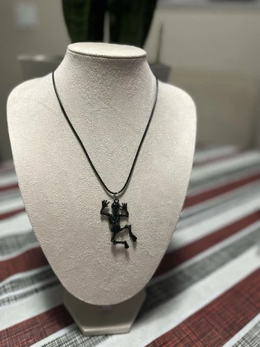 Black skeleton necklace
