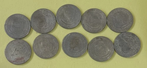 1 Philippine peso coins 1972 & 1974-10X - photo 2