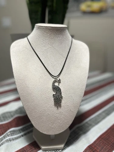 Peacock necklace
