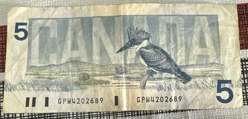 5 Canada dollar bill 1986 - photo 2